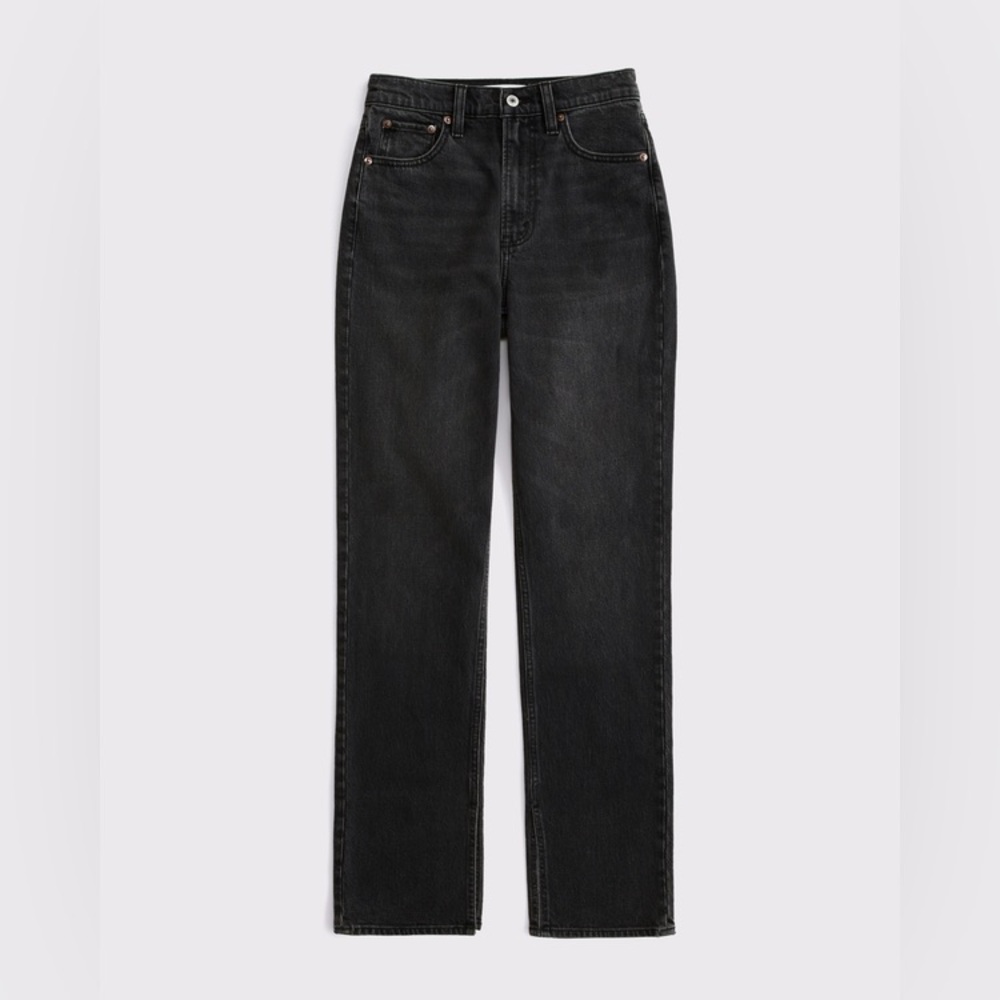 Abercrombie & Fitch Men's Black Straight Jeans